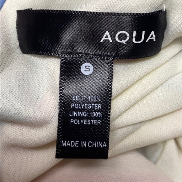 NWOT Aqua Rainbow-Stripe Open Back Mini Sz S - Picture 5 of 6